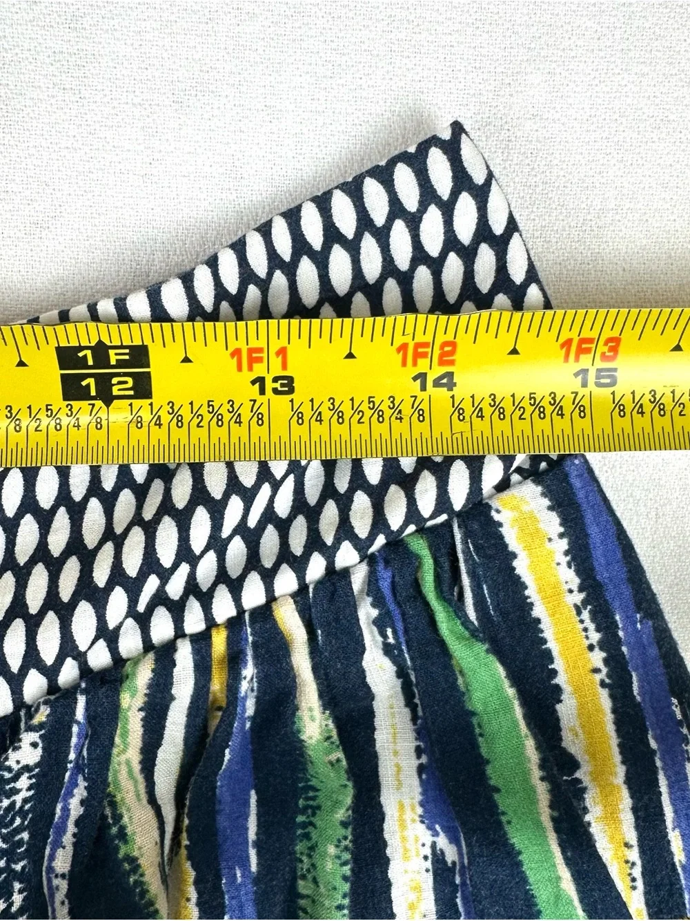 Porridge Anthropologie Stripe Mini Skirt Pull On Cotton Mix Print